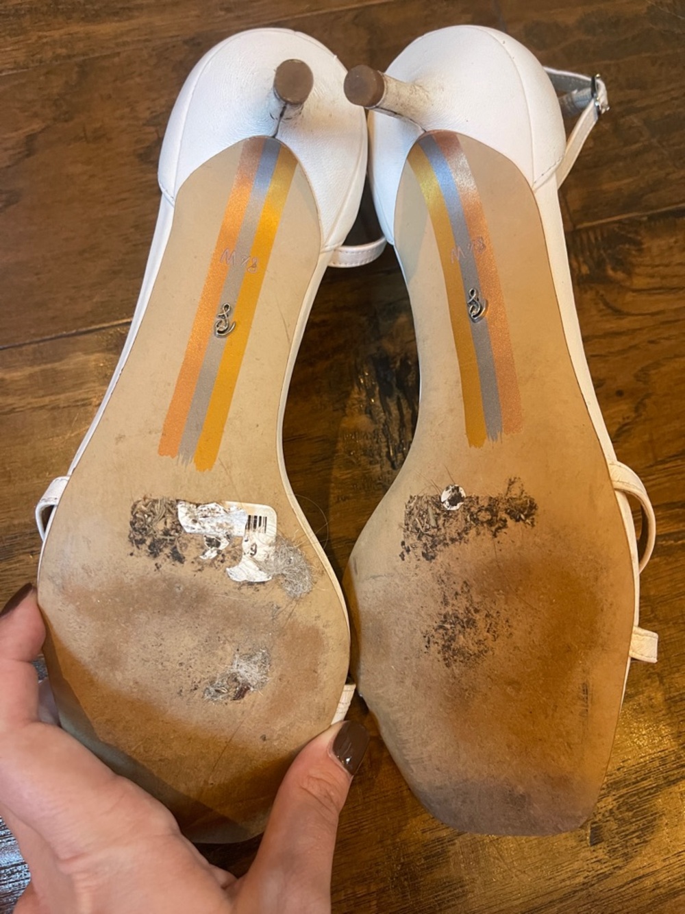Sam Edelman Peonie Kitten Heel Sandal White Leather - Picture 8 of 9